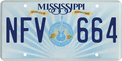 MS license plate NFV664