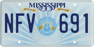 MS license plate NFV691