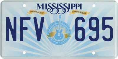 MS license plate NFV695