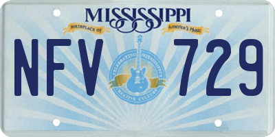 MS license plate NFV729