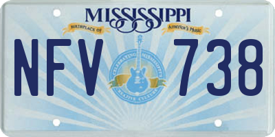 MS license plate NFV738