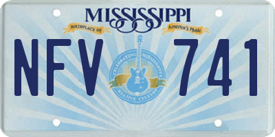 MS license plate NFV741
