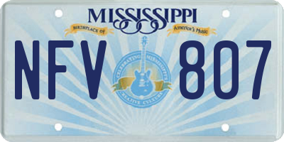 MS license plate NFV807