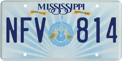 MS license plate NFV814