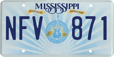 MS license plate NFV871