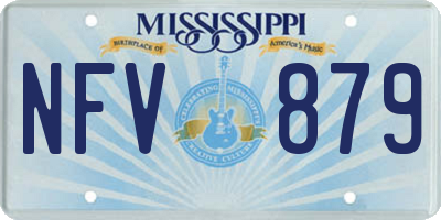 MS license plate NFV879