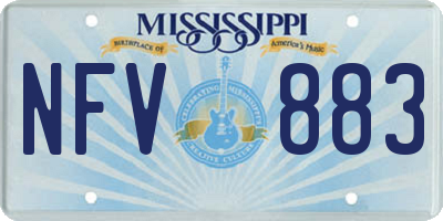 MS license plate NFV883