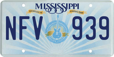 MS license plate NFV939