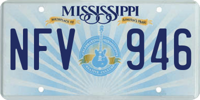 MS license plate NFV946