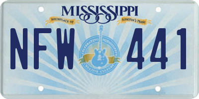 MS license plate NFW441