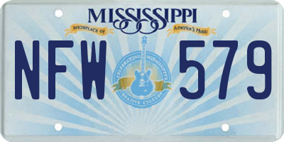 MS license plate NFW579