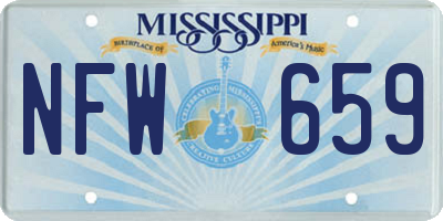 MS license plate NFW659