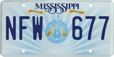 MS license plate NFW677