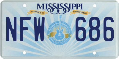 MS license plate NFW686