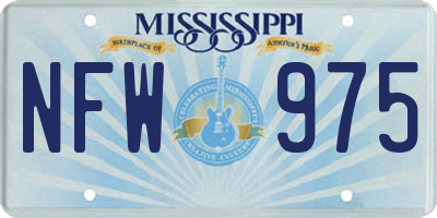 MS license plate NFW975