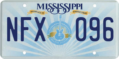 MS license plate NFX096