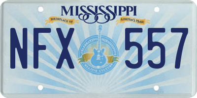 MS license plate NFX557