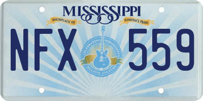 MS license plate NFX559