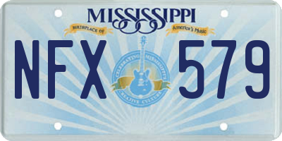 MS license plate NFX579