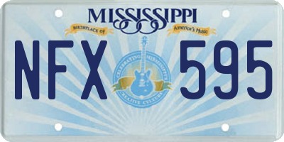 MS license plate NFX595