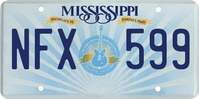 MS license plate NFX599