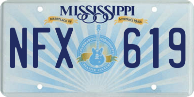MS license plate NFX619