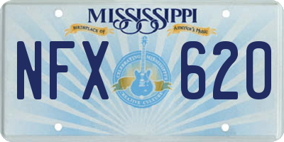 MS license plate NFX620