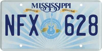 MS license plate NFX628