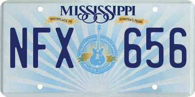 MS license plate NFX656