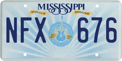 MS license plate NFX676