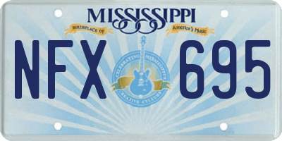 MS license plate NFX695