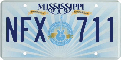 MS license plate NFX711