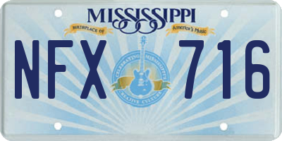 MS license plate NFX716