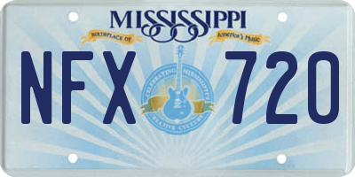 MS license plate NFX720