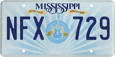 MS license plate NFX729