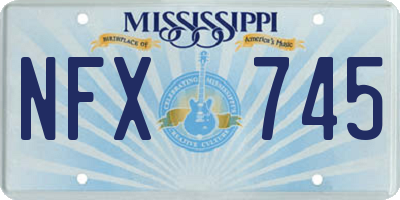 MS license plate NFX745