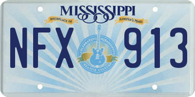 MS license plate NFX913