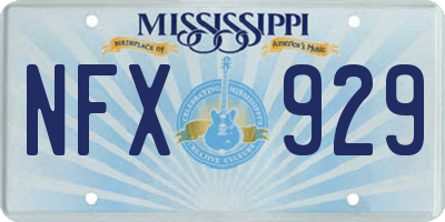 MS license plate NFX929