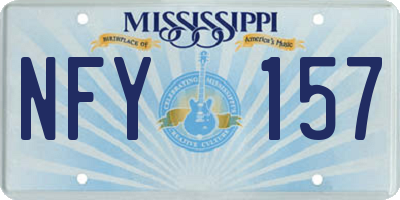 MS license plate NFY157