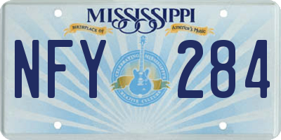 MS license plate NFY284