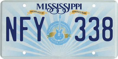 MS license plate NFY338