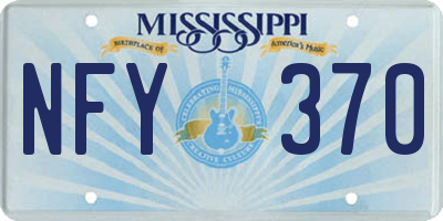 MS license plate NFY370