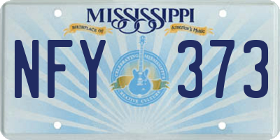 MS license plate NFY373