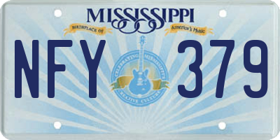 MS license plate NFY379
