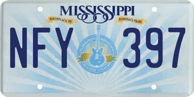 MS license plate NFY397