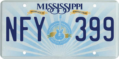 MS license plate NFY399