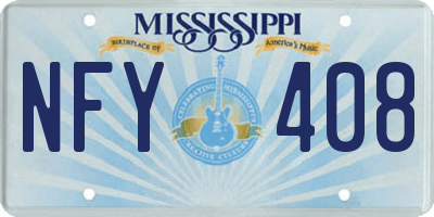 MS license plate NFY408