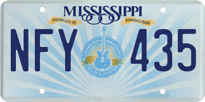 MS license plate NFY435