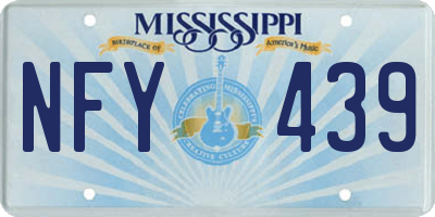 MS license plate NFY439
