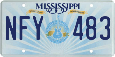 MS license plate NFY483